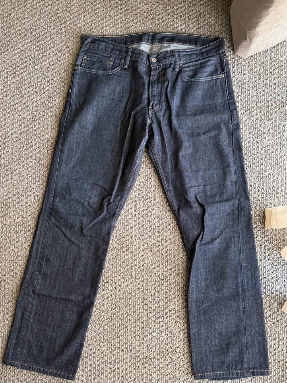 Levi's Men's Straight-Leg Jeans in Dark Charcoal